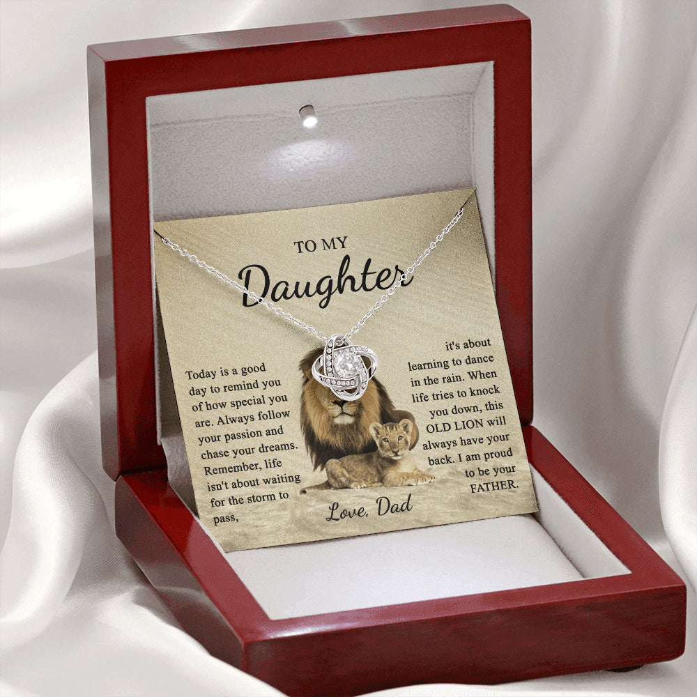 "To my daughter, love dad" Necklace