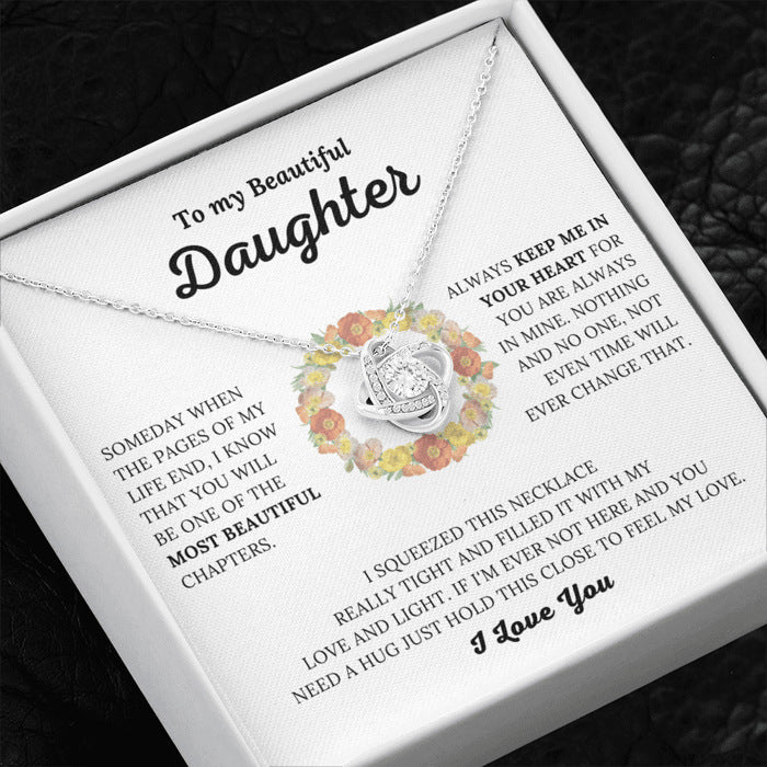 "To my beautiful daughter" Necklace