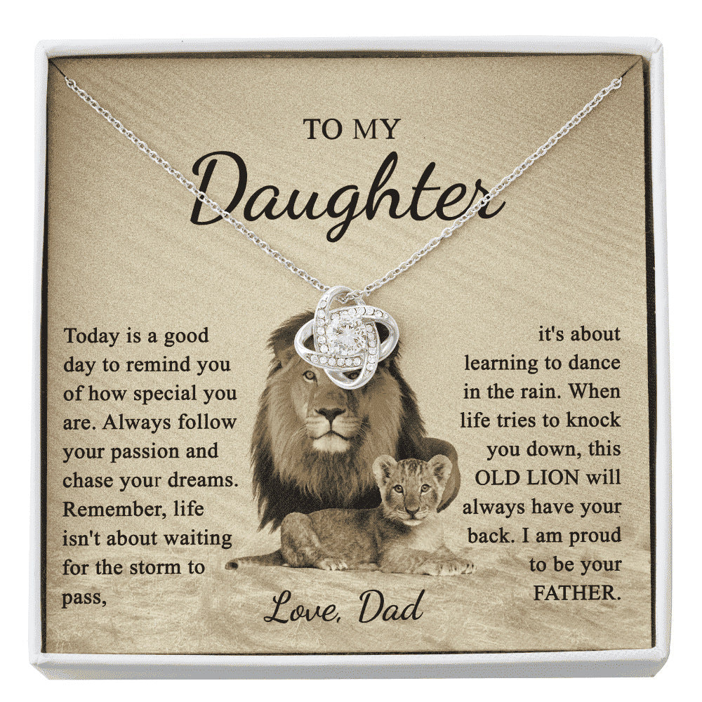 "To my daughter, love dad" Necklace