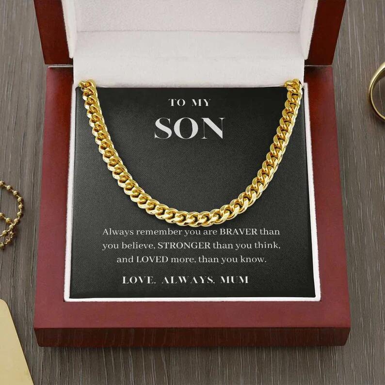 "To my son. Love always. Mum" Necklace